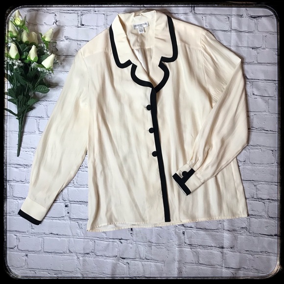 henri bendel Tops - Henri Bendel Vintage Silk Blouse